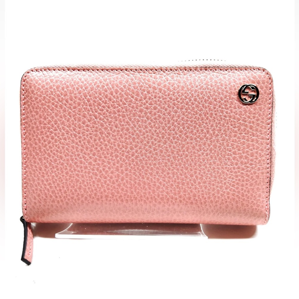 Gucci Wallet Pink Leather